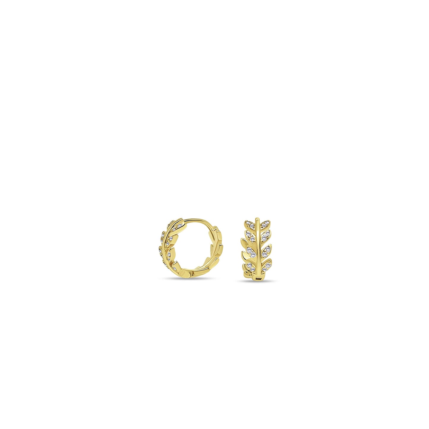 Garland Hoops Örhängen, 18k Guldpläterat 925 Silver