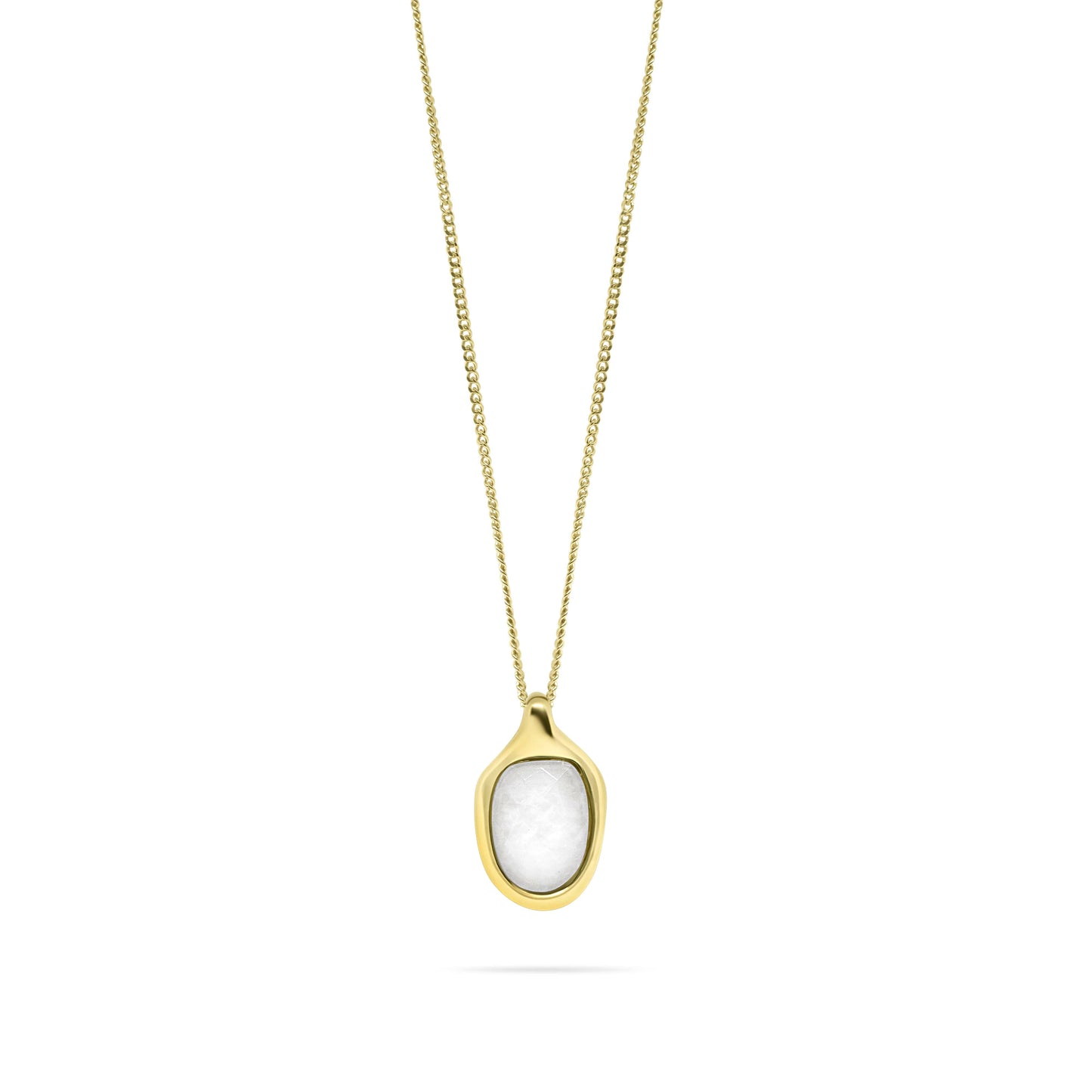 Halsband Snö, 14K Guldpläterat Kirurgiskt Stål