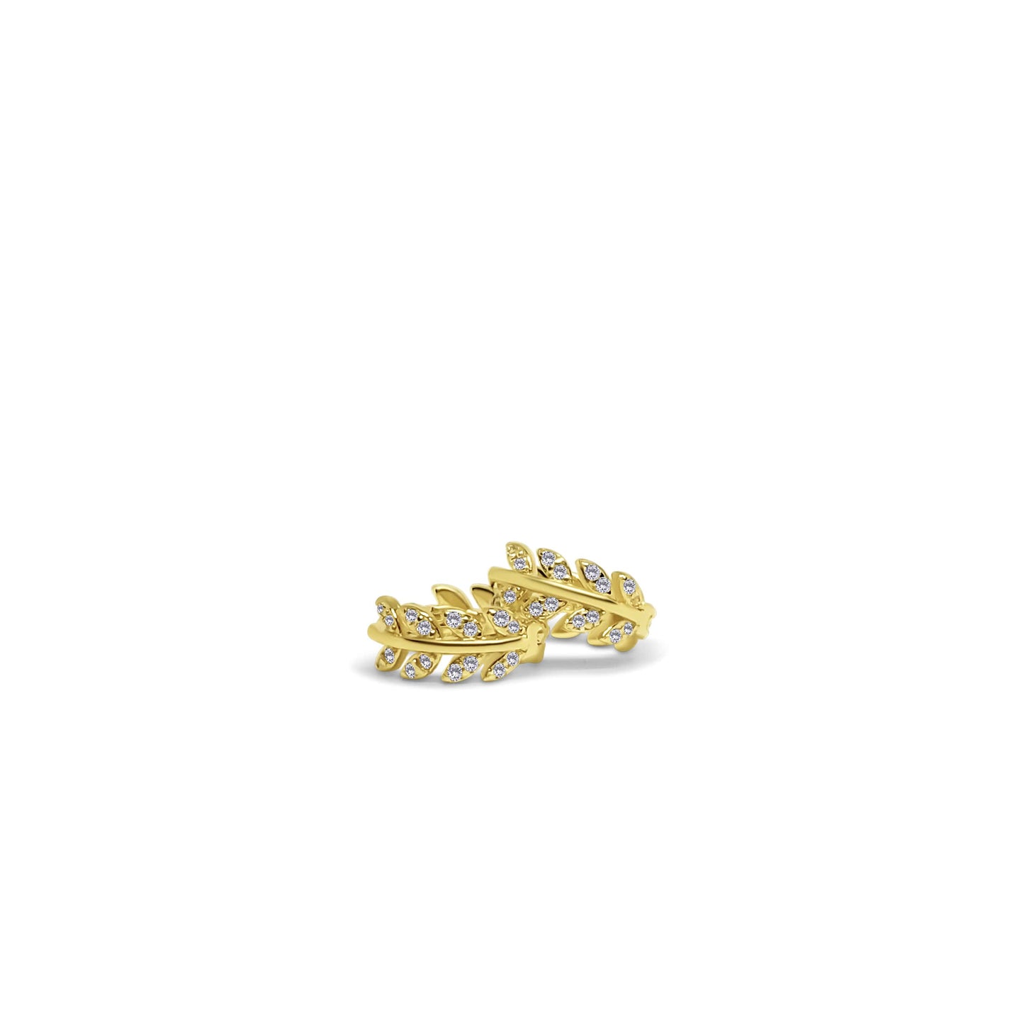 Garland Hoops Örhängen, 18k Guldpläterat 925 Silver
