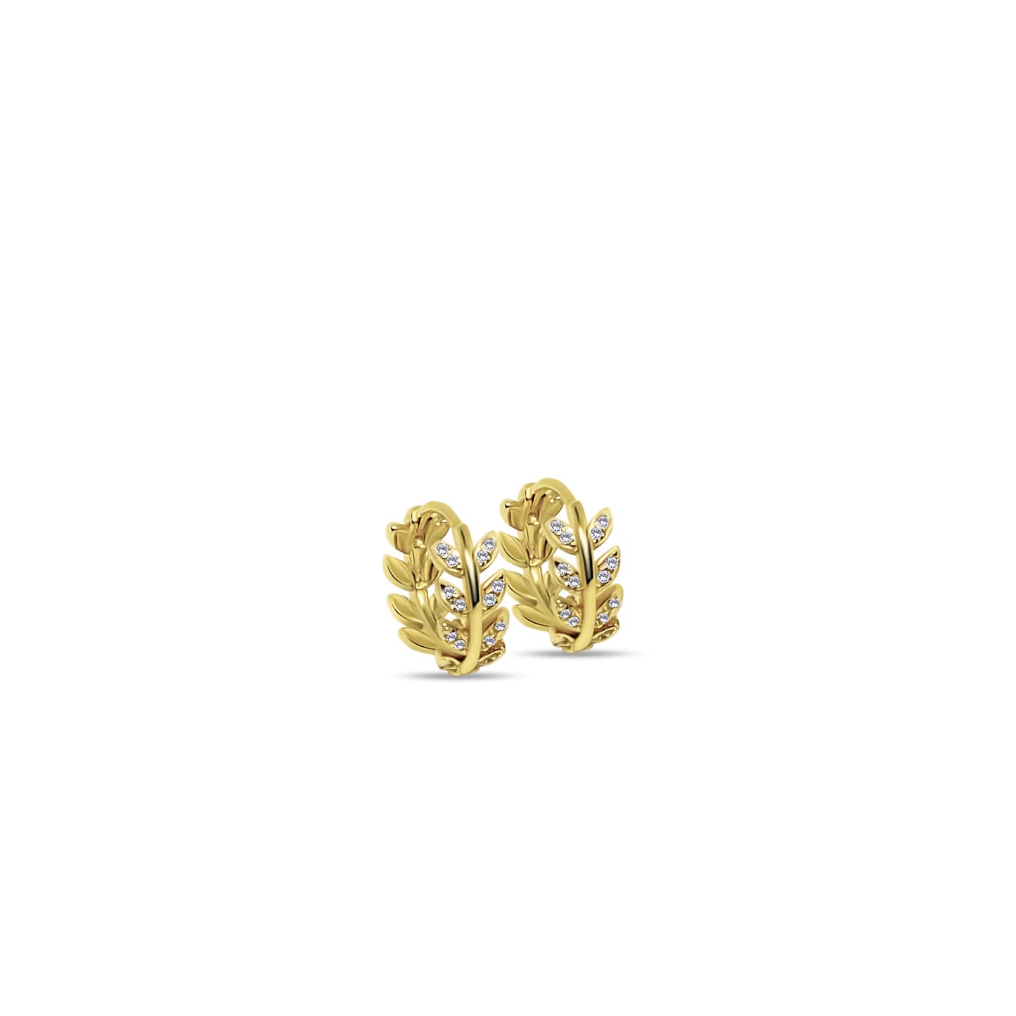 Garland Hoops Örhängen, 18k Guldpläterat 925 Silver
