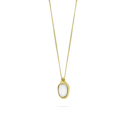 Halsband Snö, 14K Guldpläterat Kirurgiskt Stål
