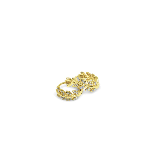 Garland Hoops Örhängen, 18k Guldpläterat 925 Silver